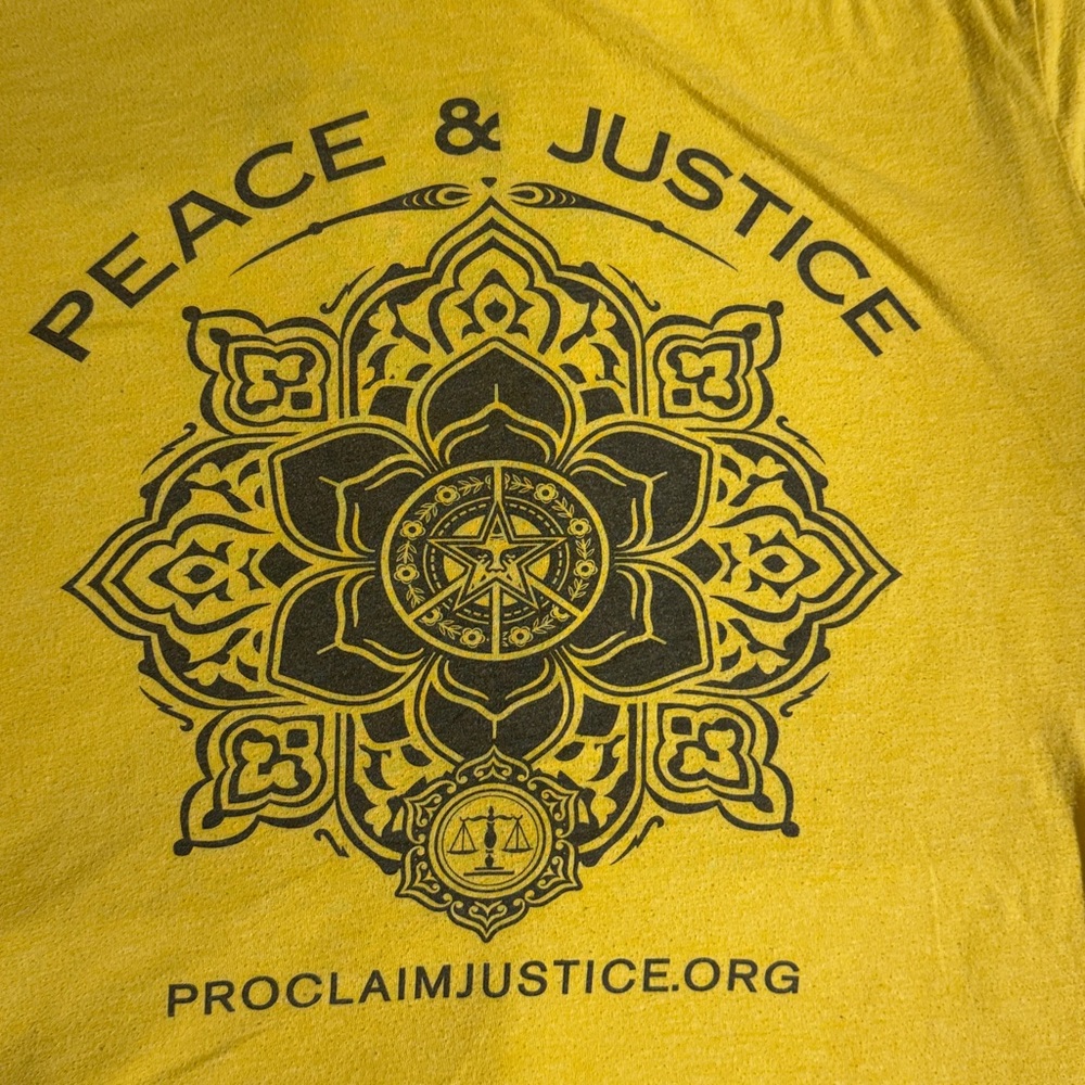 DCX 2016 Tour Tee – Peace & Justice Graphic Shirt – ProclaimJustice.org – Size L
